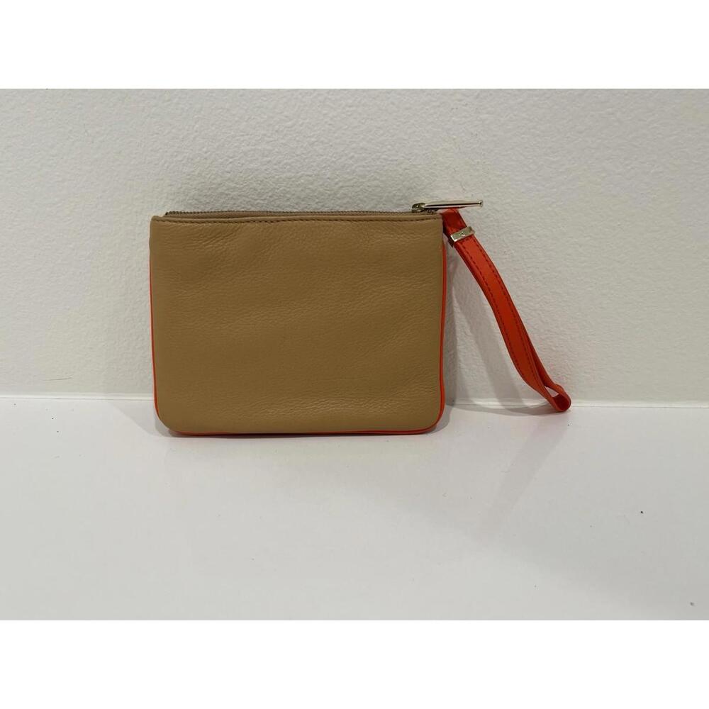 Talbots Wristlet Leather Beach Preppy  - EUC